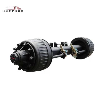 China Trailer Parts German Type Axle Chinese Trailer Parts Round Semi Trailer LEEYAOO Axle for sale