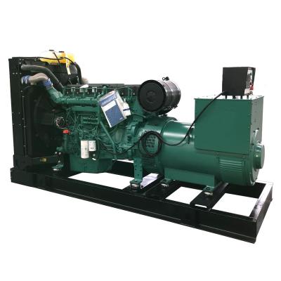 China open type generator powered by volvo engine from diesel generator GF400V 500kva for sale