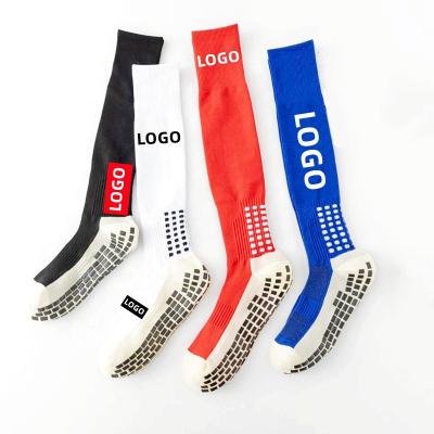 China Yili Breathable Free Sample Wholesale Custom Performance Sports Non-Slip Sporty Soccer Grip Knocks Anti Slip Football Socks for sale