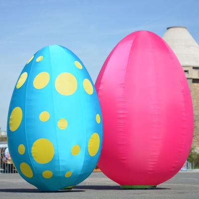 China Giant Colorful Inflatable Decoration Easter Egg Balloon Model For Holiday Party Decoration for sale