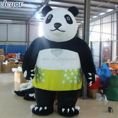 China Decoration Carnival Parade Dance Panda Mascot Inflatable Costume For Shopping Mall Advertising for sale