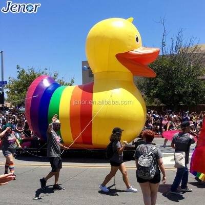 China Pride Proud Parade Decoration Colorful Duck Cartoon Model Inflatable for sale