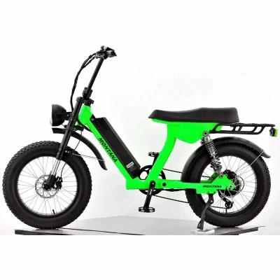 China 500W 48V Aluminum Alloy Motorcycle Montana 20 Fat Tire Mountain Bike Electric Bike for sale