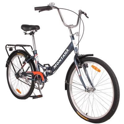 China Factory MONTANA Factory Folding Steel Customized Bike 24 Inch City Foldable Bicycles For Women for sale