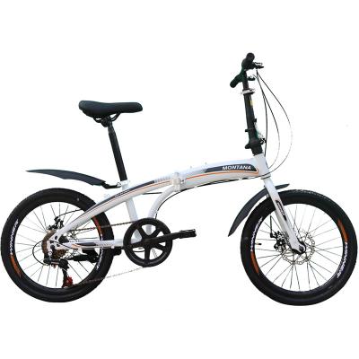 China OEM and ODM steel folding bike factory YUANDA BIKE cheap foldable bike 7speed steel frame 20 inch folding bike for sale