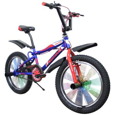 China Kids Performance Steel Bike 20 Inch Single Tire Speed ​​360 Degree Swivel Handlebar BMX Bike Disc Brake Bicycle for sale