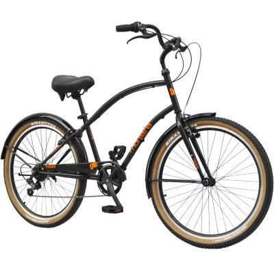 China Steel MONTANA BIKE Promotional Mens Beach Bike 7 Speed ​​V Brake Bike 7 Speed ​​Beach Cruiser Bicycle for sale