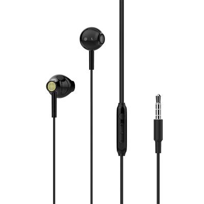 China Wholesale Free Sample Fashion Ultra Light In Ear Deep Bass Noise Isolating Gaming Sport Black 3.5mm Wired Earphone Volume Controls for sale