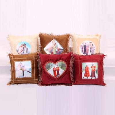 China Blank Sublimation Blank Pillow Case 45*45cm Pillow Case Blank Sublimation Pillow Case European Printable DIY Pillow Cover DIY Throw Pillow Cover Wedding Decor for sale