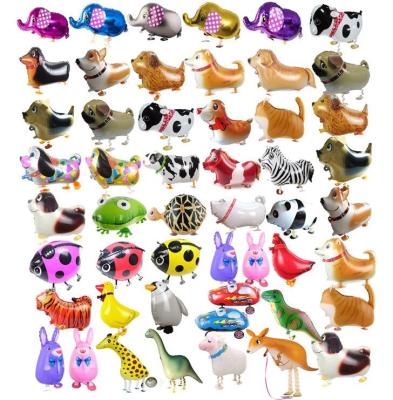 China Gift Toy 67 Styles Stand Up Walking Animals Shape Pet Balloons Classic Kids Toys Dinosaur Helium Foil Animal Balloon Hybrid Models for sale