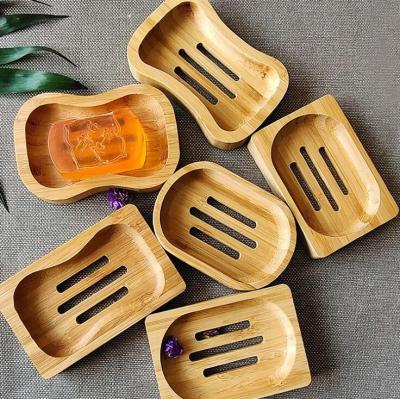 China Modern Bamboo Soap Box Drain Hotel Household Soap Dish Bathroom Soap Holder for sale