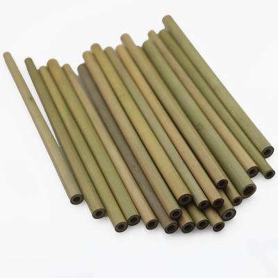 China Sustainable Logo Free Custom Sustainable Bamboo Straw Drinking Straws Kitchen Party Wedding Party Bar Tools Eco Friendly Reusable for sale