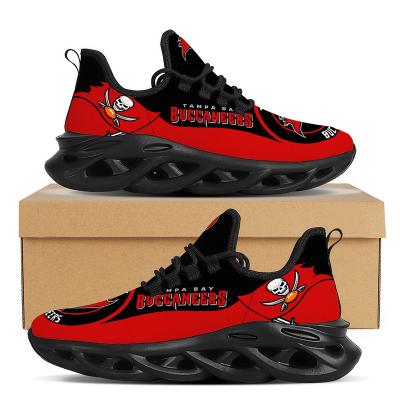 China 1 MOQ Durable Wholesale Dropshipping Customized Printed Women Mens Sneaker Logo Football Team Tampa Bay Buccaneers Sepatu Sports Shoes for sale