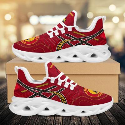 China Cardinals Trademark Fancy Unisex Running Shoes Print Breathable Mesh Shoes Women Dropshipping Durable White Sublimation Sneakers for sale