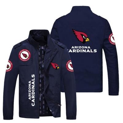 China Brand Name Cardinals Custom Logo Wind Breaker Jackets Men Breathable Outdoor Sports Jackets Plus Size Anorak Jacket For Men for sale