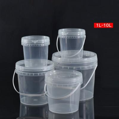 China 1L 5L 10L Beverage Sauce Food Sealed Container Packaging Plastic Water Bucket With Lid for sale