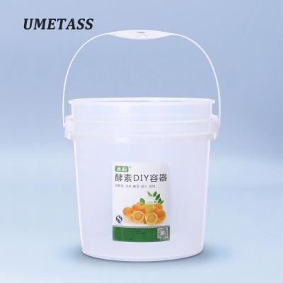 China Food Grade 5L Eco-friendly Plastic Bucket With Double Lid Large Storage Barrel Enzyme Compost Household for sale