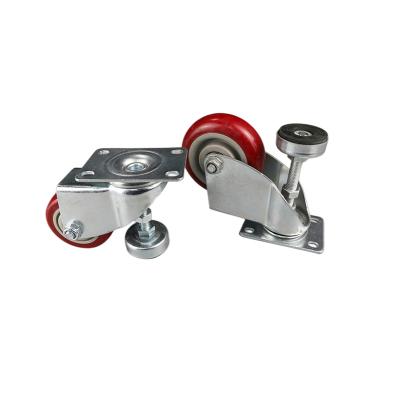 China Rigid Heavy Duty Black Polyurethane Industrial Caster Wheel Stainless Steel Caster for sale