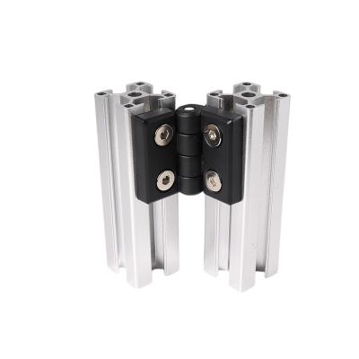 China EUROPEAN 3030 4040 4545 ITEM Aluminum Profile Furniture Hinges for sale