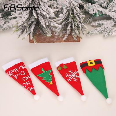 China Non-woven FiBiSonic Christmas Decorations Christmas Decorations and Fork Set Christmas Decorations Knife Table Atmosphere Decoration Supplies Gifts for sale