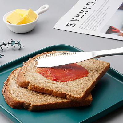 China 3 Viable in 1 Faithful Cream Stainless Steel Butter Cheese Knife Jam Knife Dessert Utensil Dessert Cutlery Tools for Toast Breakfast for sale