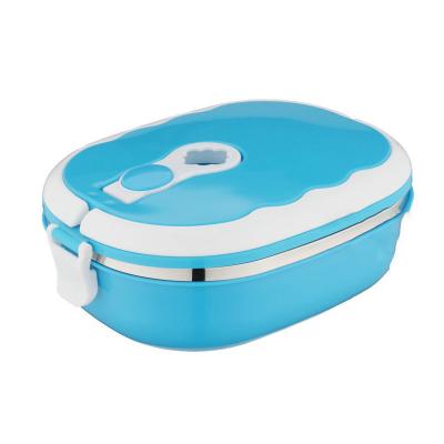 China Hot Sale Heatable Stainless Steel Kitchen Dining Thermal Bento Storage Food Noodle Container Portable Lunch Box Lunchbox for sale