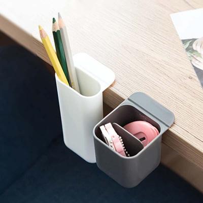 China Simple Monitor Handheld Storage Box Pencil Holder Home Office School Pen Holder Desktop Organizer for sale