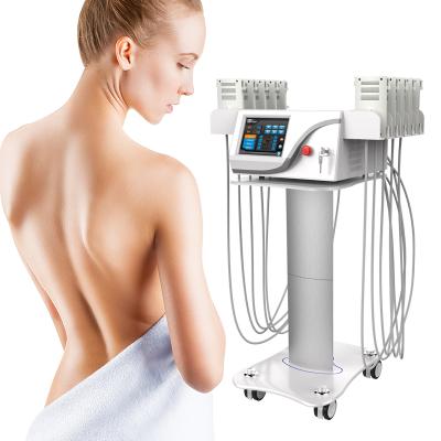 China Skin Tightening Portable Smart Lipo Laser Slimming Machine 12 Pads Dual Wavelength Diode 4D Lipo Laser Device From Japan For Fat Removal for sale