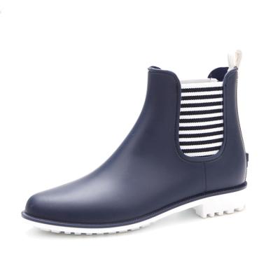 China 2020 Fashion Trend New Ladies Chelsea Short Boots Matte Waterproof Ankle Rain Boots for sale