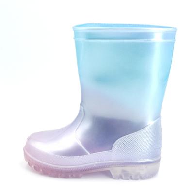 China Fashion trend factory direct sale special metallic shiny children's sandals rain boots for sale