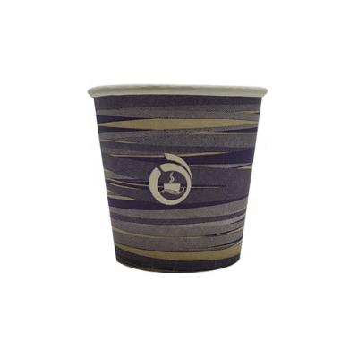 China 100ml Recyclable Disposable Paper Cup Maker Disposable Tapered Coffee Cup Custom Logo for sale