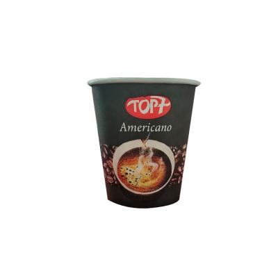 China Custom Coffee Rib Paper Cup Disposable/Recyclable/Aseptic Multiple Color Printing for sale