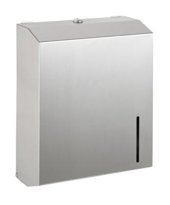 China Contemporary Brushed SUS304 Gray Single Fold Paper Towel Dispenser for sale