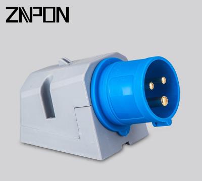 China ZNPON 16A 240V Industrial Blue Surface Mounted Industrial Socket for sale