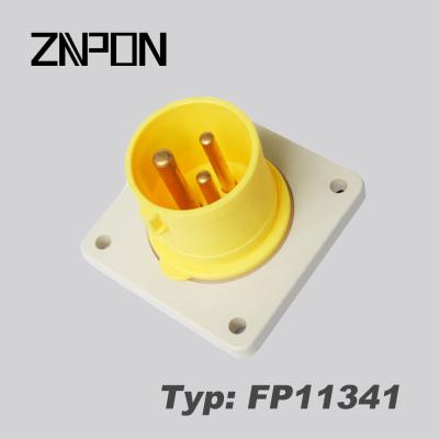 China FP11341 Industrial Panel Mount Industrial Socket And Power Outlet for sale