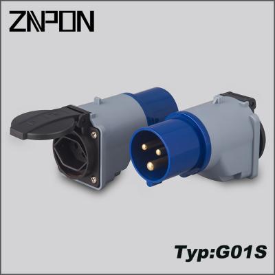 China Industrial Industrial Plug To Switzerland Adapter Plug TYPE G01S for sale