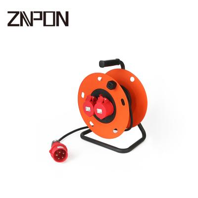 China Consumer electronics industrial cable reel 16A 380V IP44 3P+N+E 40m /50m for sale