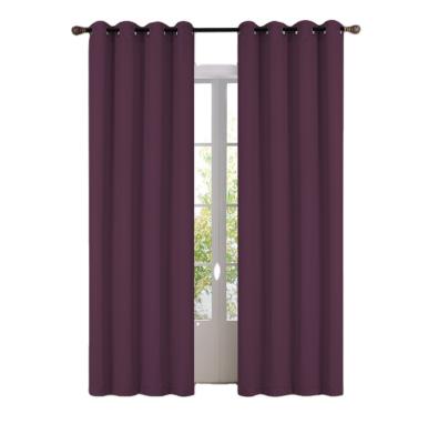 China Blackout 2022 Factory Supply Hot Selling 100% Solid Polyester Fabric Blackout Window Curtains For Sale for sale