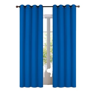 China Blackout China Wholesale Simple Solid Color No Shine Blackout Modern Luxury Curtain 54*84