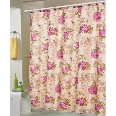 China 2022 Factory Price Custom Minimalist Luxury Beauty Printed Eco-Friendly Polyester Fabric Waterproof Bathroom Shower Curtain for sale