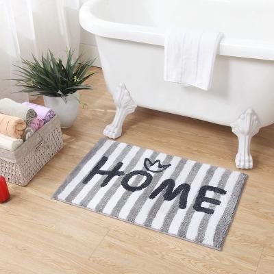 China Contemporary Microfiber Home Printed Soft Bath Covers , Non Slip Bathroom Mat For Tub Shower And Bathroom for sale