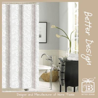 China 1PC SOLID Polyester POLYESTER SHOWER CURTAIN WITH MATCHING WINDOW CURTAINS for sale