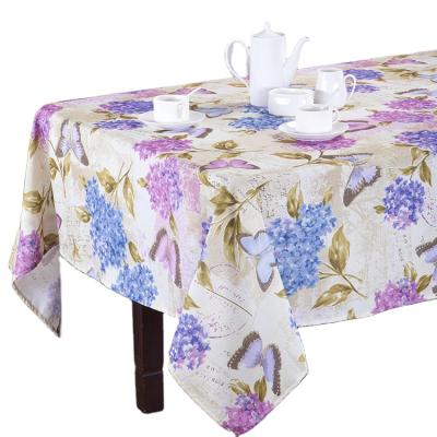 China Modern China Manufacturer Wholesale Home Non Slip To Design Printed Stain Resistant Custom Table Cloth For Sale for sale