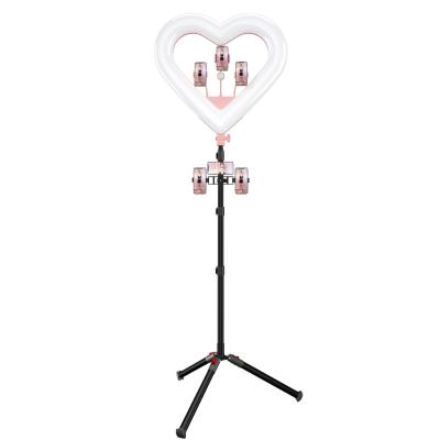 China PORTABLE Affordable Heart Shaped Ring Light Heart Shaped Ring Light Approved Factory Direct Sales for sale