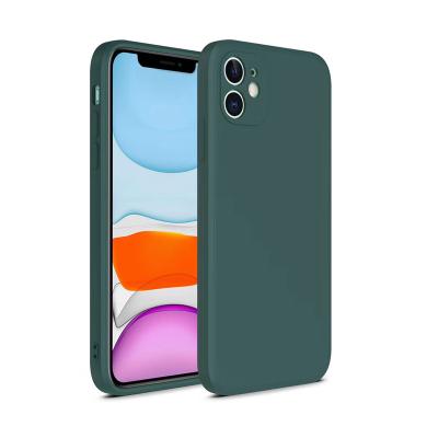 China Silicon Magic Square Stock Liquid Silicon Case For iPhone 11 for sale