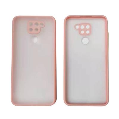 China Shockproof Silicon Camera Protector Case For Redmi Note 9 TPU Hybrid PC Color Button Case for sale