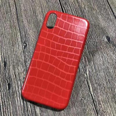 China TPU Crocodile PU Leather Veins TPU Case For Samsung A10 for sale