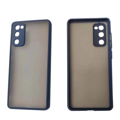 China Matte Silicon PC Color Button TPU Case For Samsung S20 FE Case Hybrid for sale