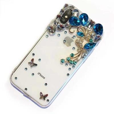 China Tpu PC Rhinestone Case For Lander G7 ThinQ,DIY Diamond Glue Case For Lander G7 ThinQ for sale