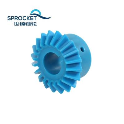 China Industry Size High Precision Custom Plastic Nylon Crown Sprocket Bevel Wheel for sale